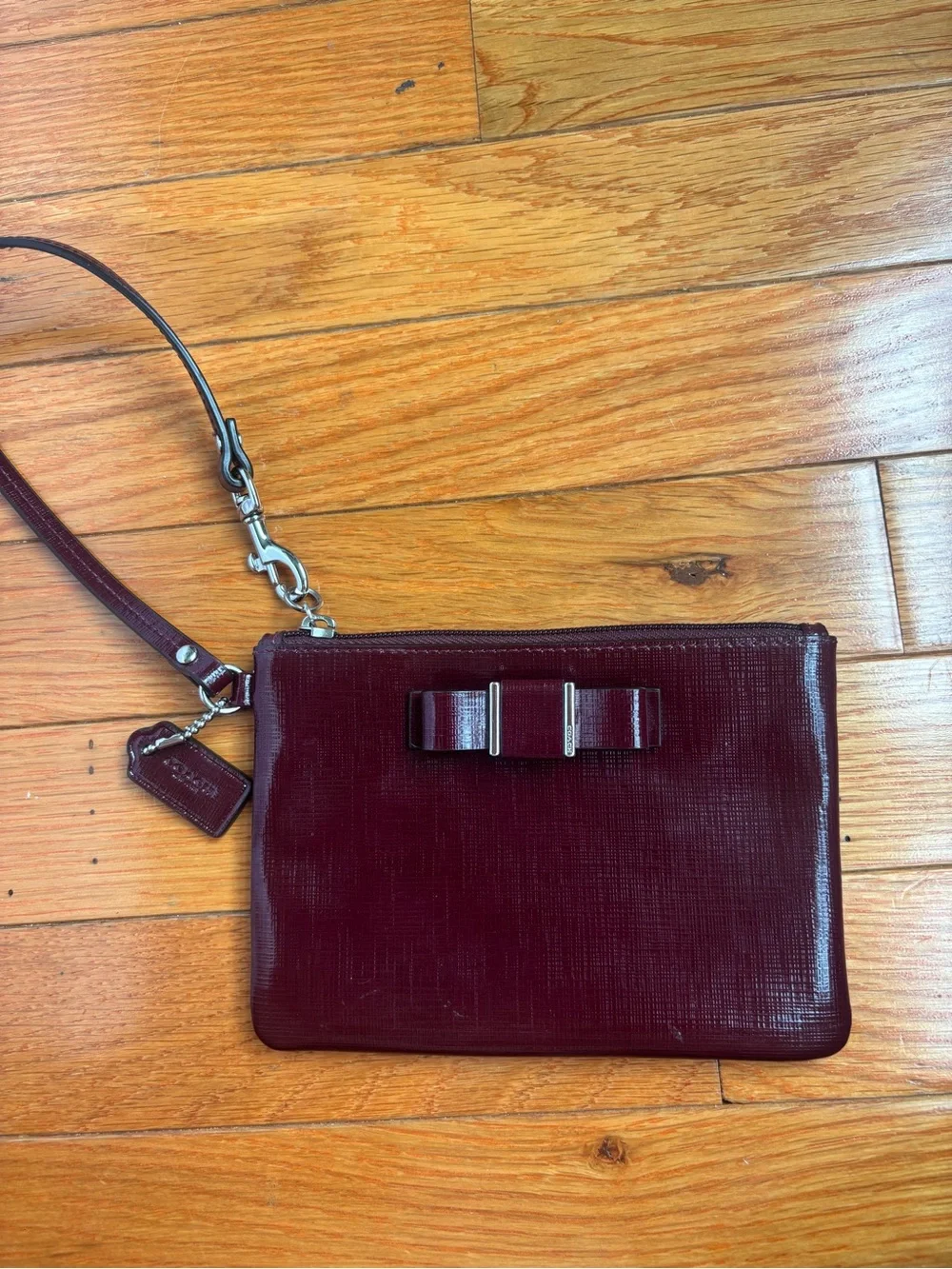 Coach burgundy sleek